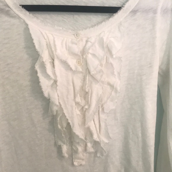 White Ruffle Top - Picture 2 of 2